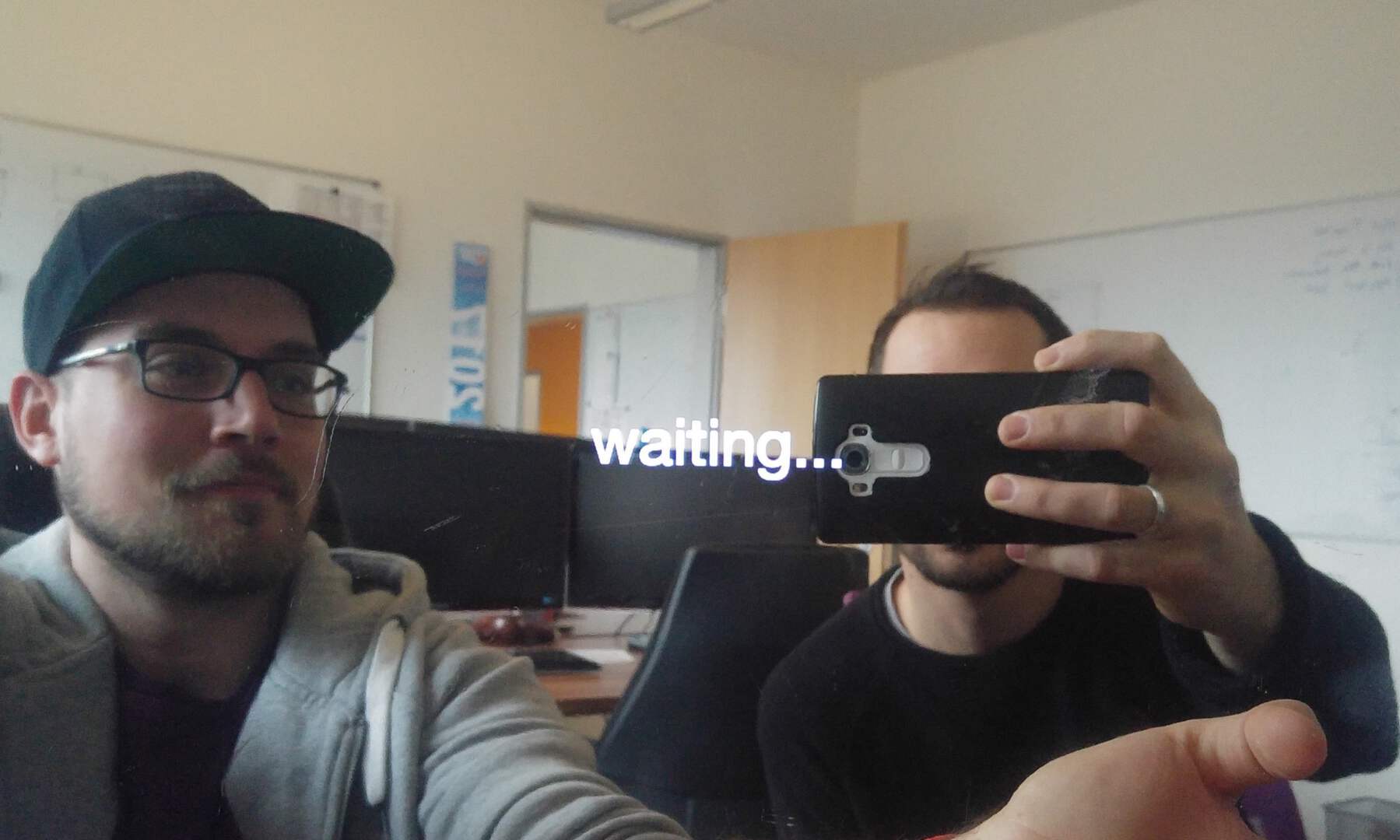 Erster Test des Smart Mirror mit der neuen Folie