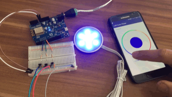 Funktionierende RGB Steuerung als GIF
