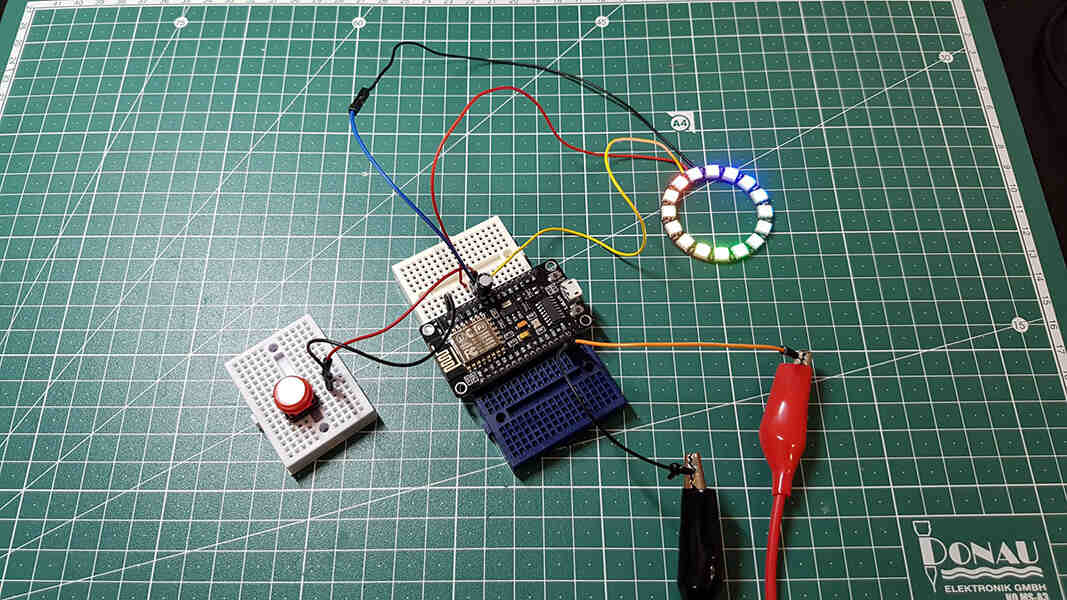 Prototyp auf dem Breadboard