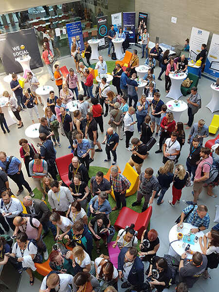 Ausschnitt vom Barcamp von oben