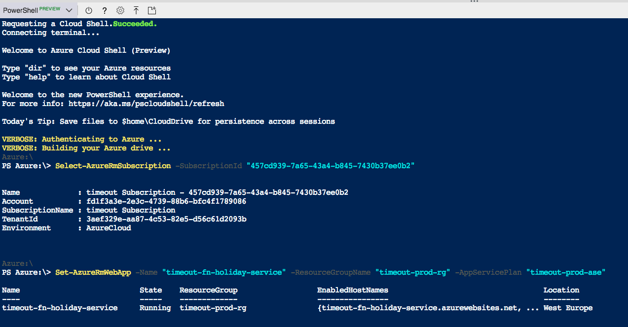 Verschieben einer Azure Function vom Consumption Plan in eine neue App Service Umgebung via PowerShell