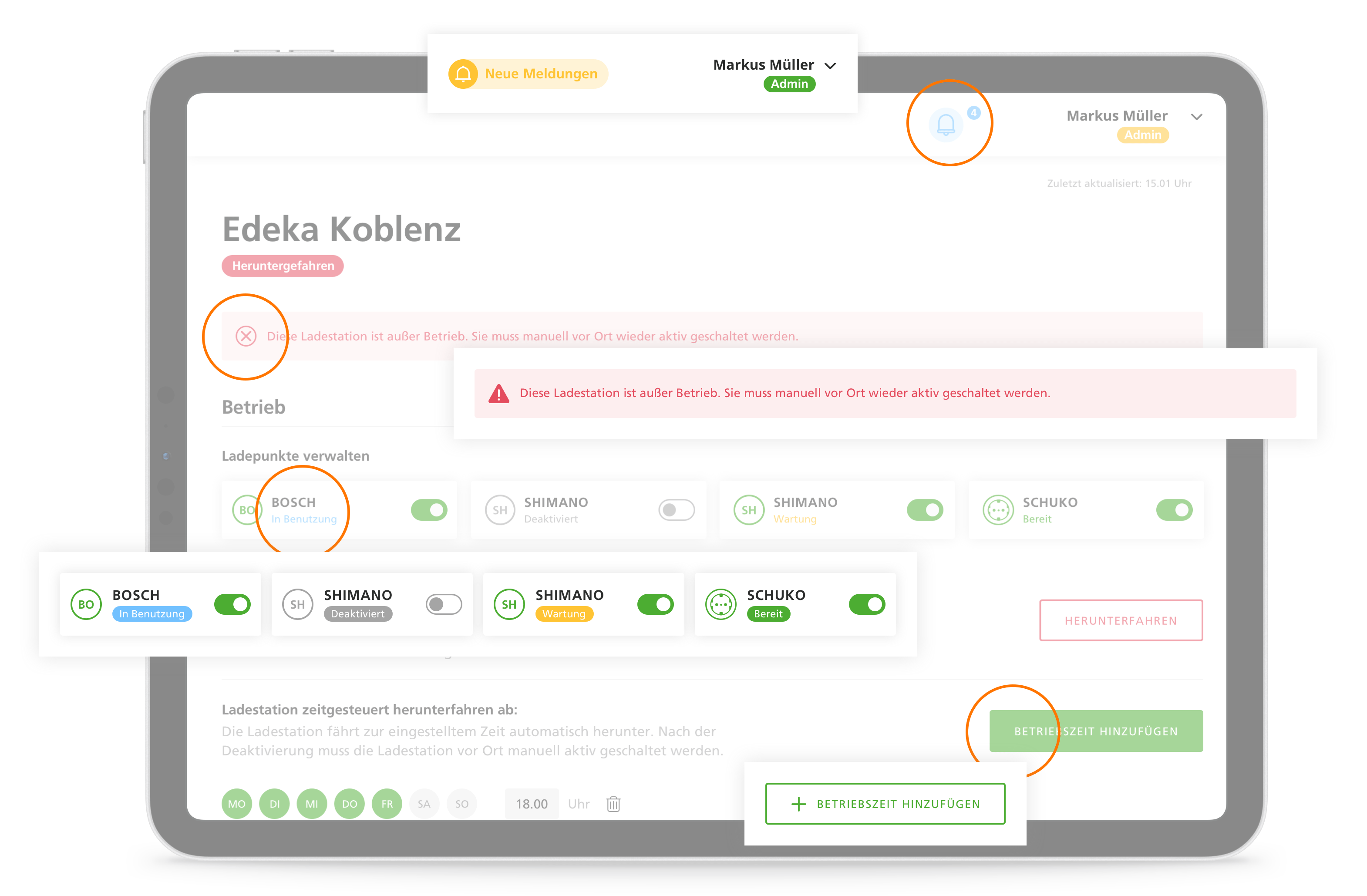 Screenshot von Edeka Koblenz und den Usability Problemen