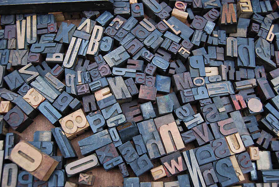 Buchstaben, Zahlen, Drucken, Druckvorlage
